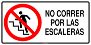 NO CORRER POR LAS ESCALERAS