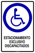 ESTACIONAMIENTO EXCLUSIVO DISCAPACITADOS