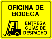 OFICINA DE BODEGA ENTREGA GUÍAS DE DESPACHO