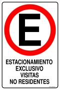 ESTACIONAMIENTO EXCLUSIVO VISITAS NO RESIDENTES