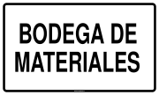 BODEGA DE MATERIALES