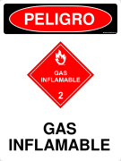 PELIGRO GAS INFLAMABLE