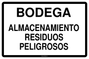 BODEGA ALMACENAMIENTO RESIDUOS PELIGROSOS