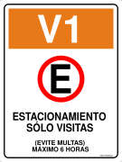 V1 ESTACIONAMIENTO SÓLO VISITAS (EVITE MULTAS)